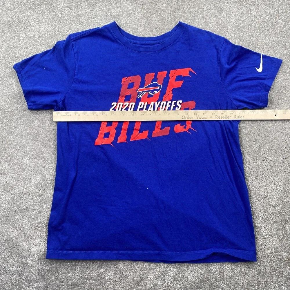 Buffalo Bills Royal 2020 NFL Playoffs Bound Iconic T-Shirt Nike Men's Size L‎